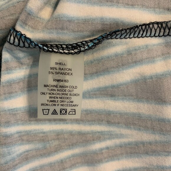 Calvin Klein Womens Size 8 Blue Black Multicolor Boho Sleeveless Maxi Dress - Picture 5 of 6